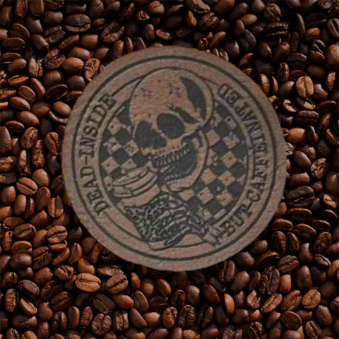 Dead Inside But Caffeinated Leatherette Patch (Patch Only)